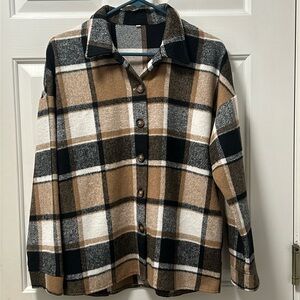 Flannel Women’s Plaid Jacket  Size Small